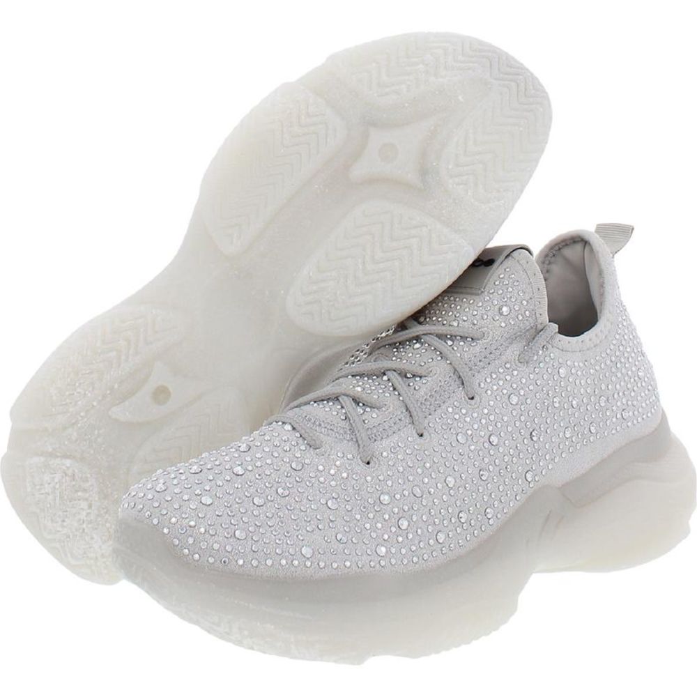Bebe Sport Womens Leyla Silver Casual and Fashion Sneakers Sneakers NWOB - Picture 3 of 4